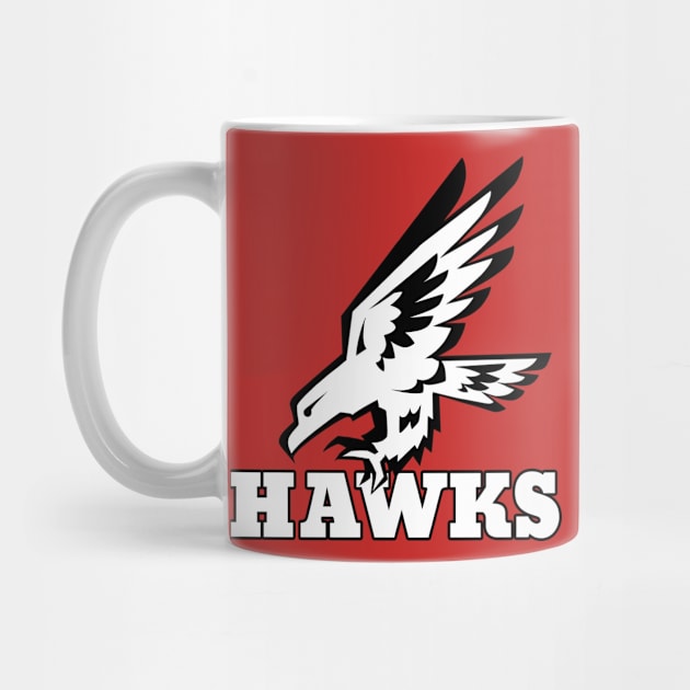 Hawks Mascot by Generic Mascots